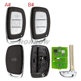 XHORSE VVDI  XZHY84EN 3 button remote key for Hyubdai XZ Series i25 Special boardexclusively for hyundai models  support hyundai smart key support regenerate and reuse Note:The pcb board only can be g